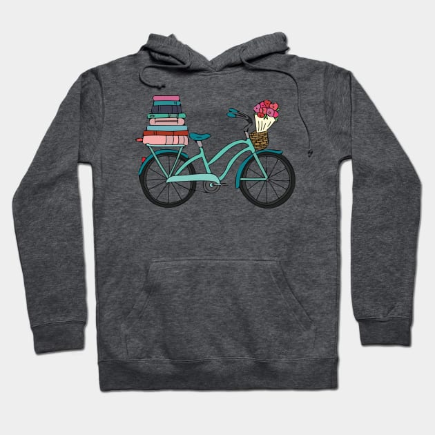 Bike of a Reader Hoodie by Nataliatcha23